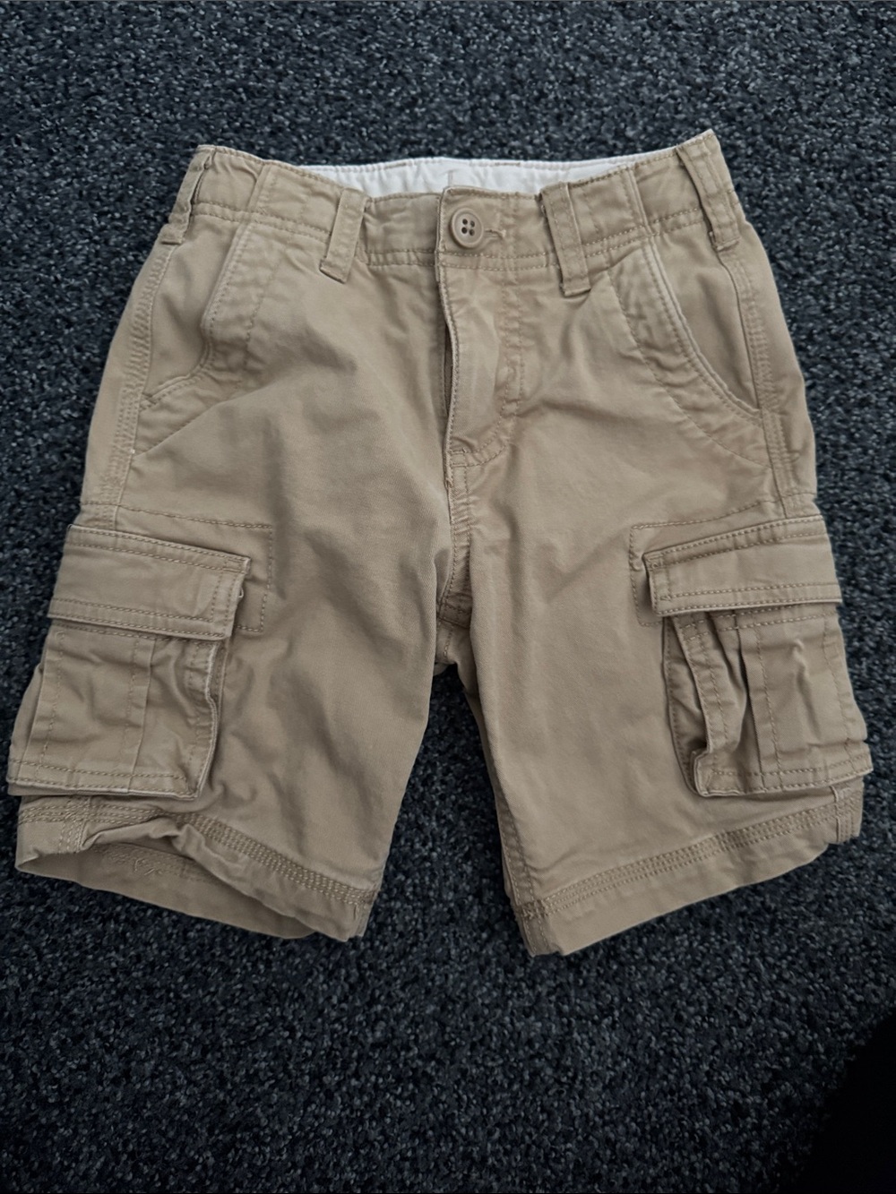GAP Boys Tan Cargo Shorts with Utility Pockets